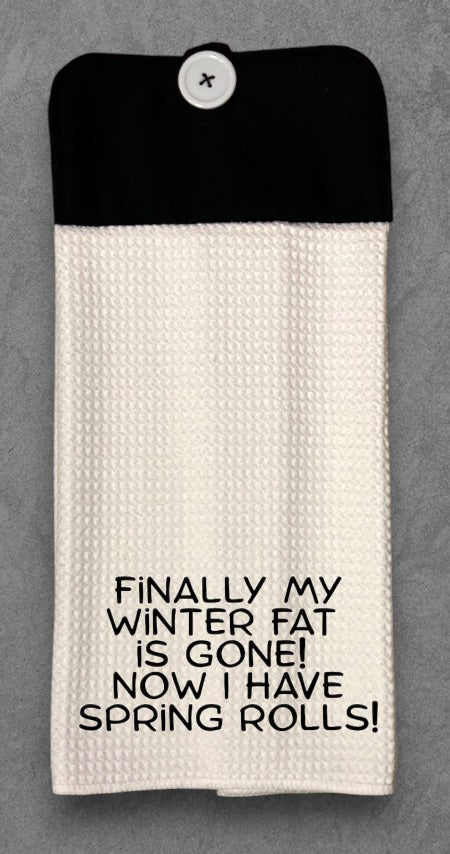 Finally my winter fat is done! Now I have spring rolls!